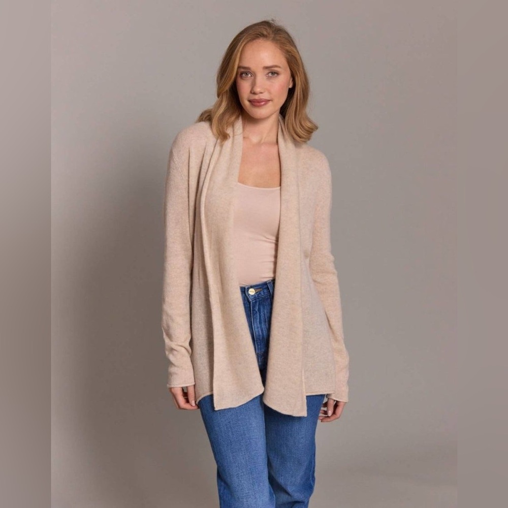 Claudia Nichole Cashmere | Tan Cardigan